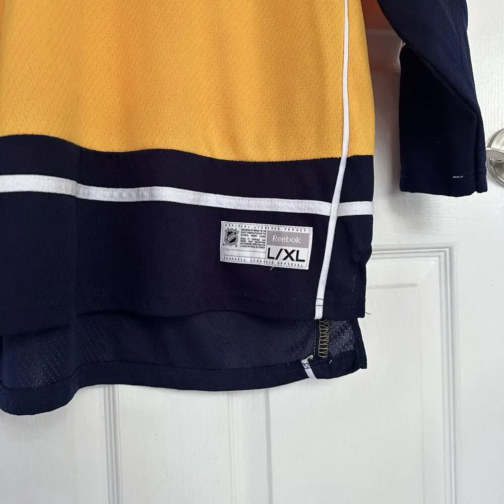 Reebok Nashville Predators Yellow Hockey Jersey  Youth Large / X Large